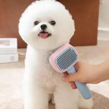 BizL Pet One-Touch Two-Purpose Slicker Brush, корейский шампунь для домашних животных