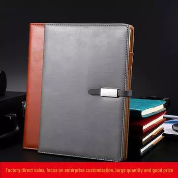 Бизнес-блокнот B5 в кожаной обложке с настраиваемым логотипом и креативным дизайном с нитками для встреч и студентов B5