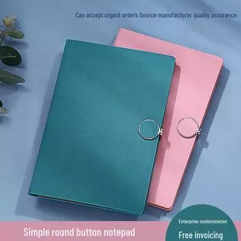 Бизнес-блокнот Spot A5: Креативная кожа с магнитной застежкой, милый корейский дизайн, настраиваемый логотип, подарочная коробка в комплекте. 14.5 x 21 cm