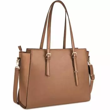 Бизнес Большая вместимость сумка-тоут 8 плечо для работы и поездок на работу на плечо коричневый [NEWHEY] сумка, женская, сумка, 15,6 дюйма, цвета, A4, дамская сумка, плечо,