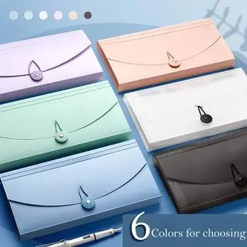 Бизнес-хранилище счетов, папка-гармошка для файлов, офисные принадлежности, органайзер для документов, расширяющиеся сумки для файлов синий