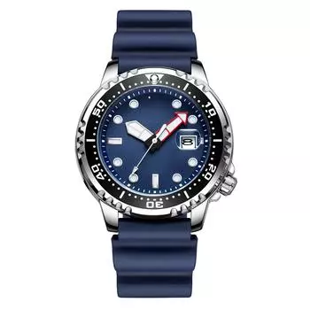Бизнес кварцевые часы мужские часы модные повседневные спортивные водонепроницаемые часы мужские синий