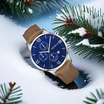 Бизнес мужские часы бренд класса люкс мужские кварцевые часы минималистичные повседневные кожаный ремешок цифровой календарь наручные часы для мужчин для работы