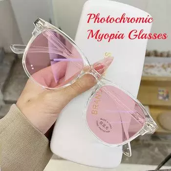 Бизнес-очки для близорукости с защитой от синего света, фотохромные готовые очки по рецепту, очки для близорукости, женские и мужские роскошные очки 6