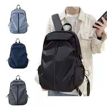 Бизнес-рюкзак мужской многофункциональный большой вместительный школьный рюкзак сумка для компьютера светло-серый