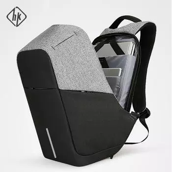 Бизнес-рюкзаки большой емкости, мужские рюкзаки для ноутбуков с зарядкой через USB, 15-дюймовые рюкзаки для ноутбуков для подростков, мужская сумка Mochila чёрный
