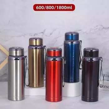 Бизнес-термос из нержавеющей стали 316, уличная портативная портативная слинг большой емкости, спортивная бутылка для воды, путешествия, альпинизм 600ml