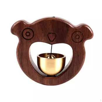 Бизнес-входной колокольчик с ветряной музыкой для двери фермерского дома темно-коричневого