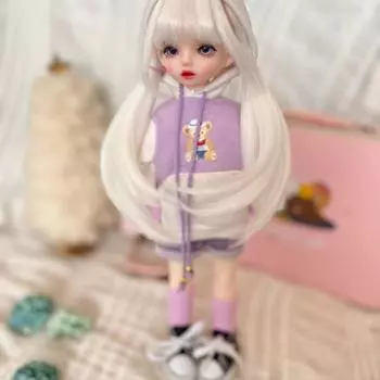 BJD 30 см кукла с открывающимся глазом феи, оранжевая кукла, шесть очков, можно раскрасить, кукла для глаз, подарок для девочки, кукла 30CM