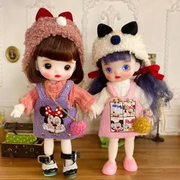 BJD индивидуальный стиль, ручная роспись, кукла для макияжа, кукла-перемена, 8 очков, кукла, 18 см, кукла, 3D глаз, подарок для девочки 16CM