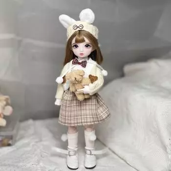 BJD кукла 1/6 Джин для молодой девушки, милая Лолита, стиль, мягкие костяшки, DZ, художественные игрушки, подарок-сюрприз для детей 30CM