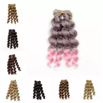 BJD парики Msiredoll Bjd парик вьющиеся волосы куклы BJD вьющиеся волосы куклы для 1/3 1/4 1/6 1/12 вьющиеся куклы 14