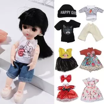 BJD ручная работа переодевание игра 16~17 см куклы платья кукольный наряд кукольная одежда и аксессуары