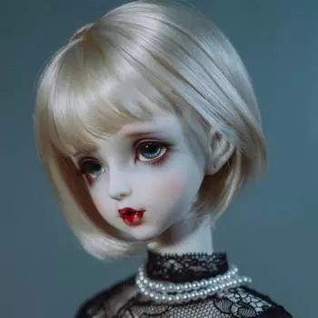 BJD/SD 1/6 Кукла Аксессуары Светло-золотистый Длинный Вьющийся Парик с Челкой Наряжать Куклу-девочку 5