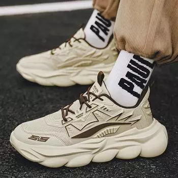 BKQU Модные мужские кроссовки из сетки, повседневные мужские туфли на шнуровке, легкие вулканизированные туфли, походные кроссовки 39