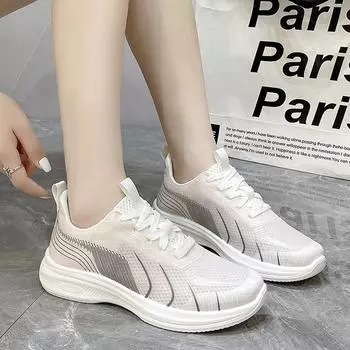 BKQU Sneakers Men White Road Running Shoes Outdoor Sport Shoes Male Mesh ShoesTrainers Summer Jogging Shoes Women Footwear 35