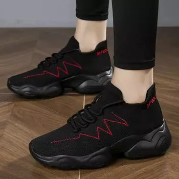 BKQU Удобная женская обувь Мужская спортивная обувь Кроссовки на платформе Женские легкие повседневные туфли Большие размеры 35-47 35