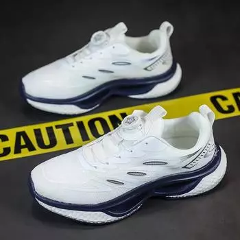 BKQU вращающаяся пряжка модные кроссовки мужские кроссовки противоскользящие дышащие толстые подошвы беговая обувь уличная спортивная обувь 39