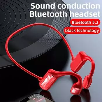 BL09 Bluetooth 5.0 Наушники костной проводимости Беспроводные спортивные наушники Hands-Free Стерео с микрофоном для смартфона зелёный