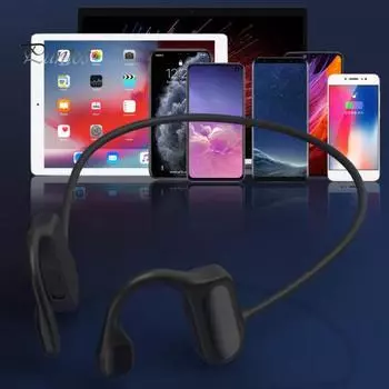 BL09 Bluetooth-совместимые наушники с открытым ухом и низкой задержкой, перезаряжаемая костная проводящая стереобеспроводная гарнитура для занятий спортом красный