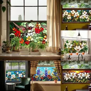 BL331-346 Съемная наклейка на талию из ПВХ с цветным цветком BL337