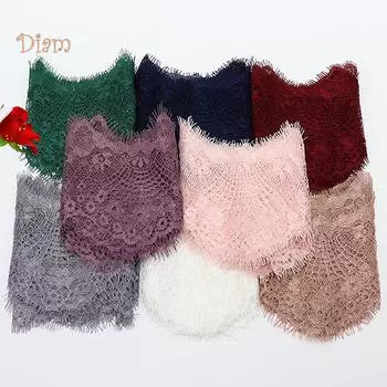 BL 3 ярда лента с цветочной кружевной тканью для отделки вязаной одежды своими руками, аксессуары для шитья светло-коричневого