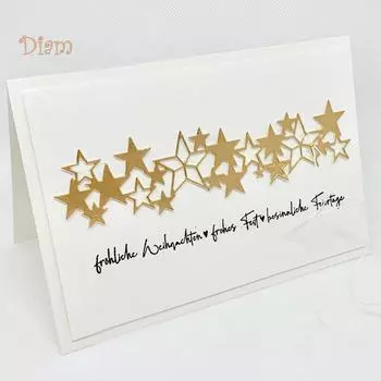 BL Star Cut Die DIY Записки Бумажные карты Изготовление ремесленных трафаретов Плесень Альбом серебряный