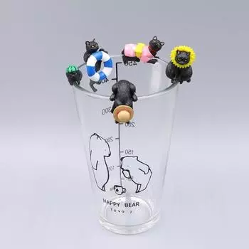 Black Action Cat Figure Cartoon Model Toy Decoration Doll Children Ornament Gift