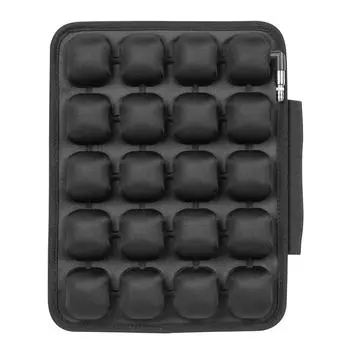 Black Air Seat Cushion | Breathable Mesh | Non-Slip Bottom | Inflatable Seat Cushion for Bike, Car, Home & Office | Lightweight Cushion