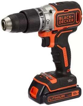 Black and Decker 18V Vibrating Drill Driver Cordless Drilling Screw Tightening Impact Driver DIY BL188K2-JP