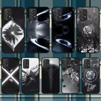Black and white outer space Phone Case For Samsung Galaxy A02 A12 A21 A22 A32 A41 A42 A51 A71 A72 Shell SamsungA20A30