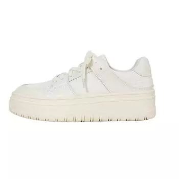 Black and white panda shoes children s new sports and leisure two-color thick-soled heightening cowhide dad little white shoes women 35