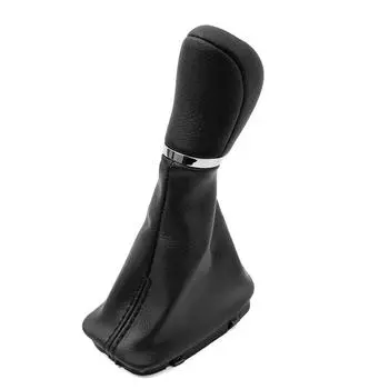 Black Automatic Gear Shift Knob With Boot For Mercedes-Benz W204 Plastic + PU Leather 11cm Length Automobiles Parts CHINA