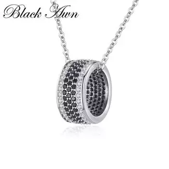 BLACK AWN Jewelry Классические круглые ожерелья с подвесками для женщин