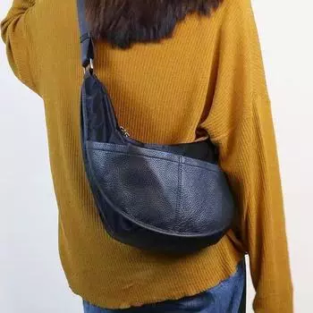 Black Bag Women New Leather Casual Luxury Design Handbag Crossbody Bags Female Vintage Solid Messenger Bag