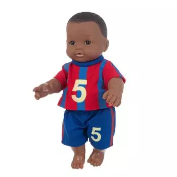 Black Black Baby Cute Bald Black 30CM Vinyl Baby Toy