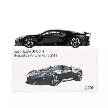 Black Bugatti Night Alloy Car Model 164 Festival Gift Collectors Display Toys