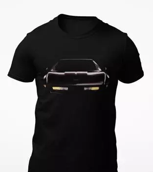 Черная футболка унисекс с коротким рукавом C4 Corvette Front S
