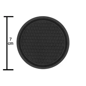 Черный автомобильный держатель для стакана с противоскользящей вставкой, подставки, накладки, аксессуары для интерьера, универсальный, идеально подходит для большинства стаканов
