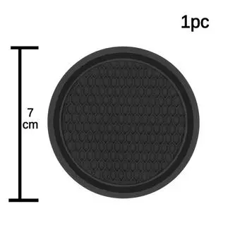 Черный автомобильный держатель для стакана с противоскользящей вставкой, подставки, накладки, аксессуары для интерьера, универсальный, идеально подходит для большинства стаканов
