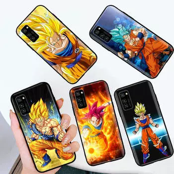 Black Case for OPPO Reno 8 6 5 4 Pro Plus Find X3 A17 A3 A31 A38 A40 A53 A54 A55 A74 A76 A78 A77 A80 A94 A95 A96 Lite W-85 Dragon Ball Z OPPO A17k кожа буйвола