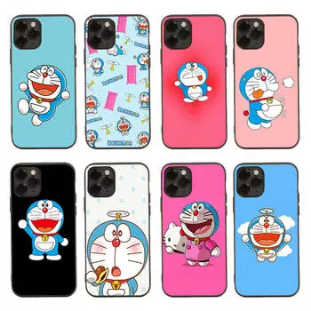 Black Case for OPPO Reno 8 6 5 4 Pro Plus Find X3 A17 A3 A31 A38 A40 A53 A54 A55 A74 A76 A78 A77 A80 A94 A95 A96 Lite D-44 Doraemon OPPO Reno 10 5G эбеновый