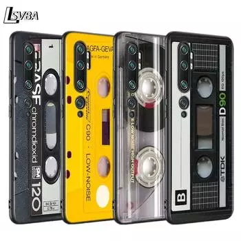 Черный чехол-кассета с винтажной магнитной лентой для Xiaomi Mi NOTE 10 9 8 Lite 9T SE A1 A2 A3 CC9 SE Lite Mix 3 F1 Чехол для телефона Xiaomi Mi6