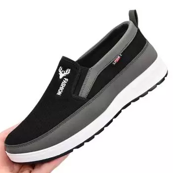 Black Casual Sneakers 2024 Spring New Lightweight Male Tennis Shoes Men Sneakers Soft Mesh Casual Shoes Outdoor Anti-Slip Shoes 39 чёрный