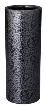 Black Cherry Blossom Vase Buddhist Altar Home Memorial [8 inches] Supplies,