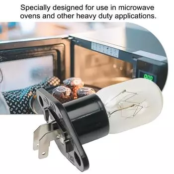 Black & Clear Microwave Ovens Bulb Cannot Be Disassembled