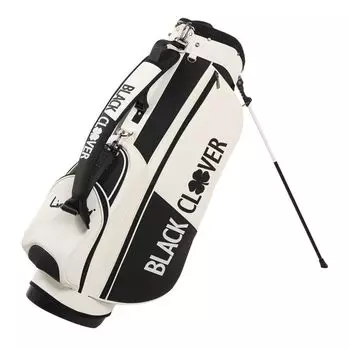 Black Clover Golf Caddy Bag Stand Type 9 Type 6 Split Urban Stand BA5MNC16 WHT x (White Black/FF/Men s)