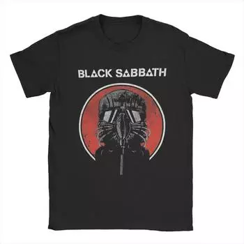 Black Cool Sabbaths T-Shirt Men Leisure 100% Cotton Tee Shirt Round Collar Short Sleeve T Shirt 4XL 5XL Tops S чёрный