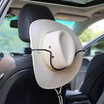 Black Cowboy Hat Car Holder Rack Heavy Duty Car Hat Rack Practical Hard Hat Holder for Car чёрный
