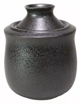 Black Crystal Sake Ware x Japanese Commercial (Large) [12.3 14.9cm (310cc) 681g] [Sake Utensils] [Kappo, Izakaya, Tableware, Restaurants, Use]